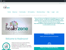 Tablet Screenshot of healerzone.com